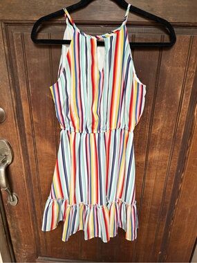 Mi Ami Striped Multicolor Striped Dress, size XXS, EUC